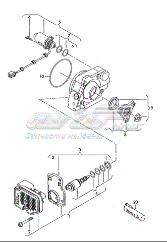 Ремкомплект насоса муфти Haldex 0AY598305 VAG