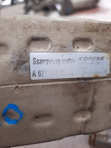 Радиатор системы EGR рециркуляции выхлопных газов на SsangYong Korando C 
