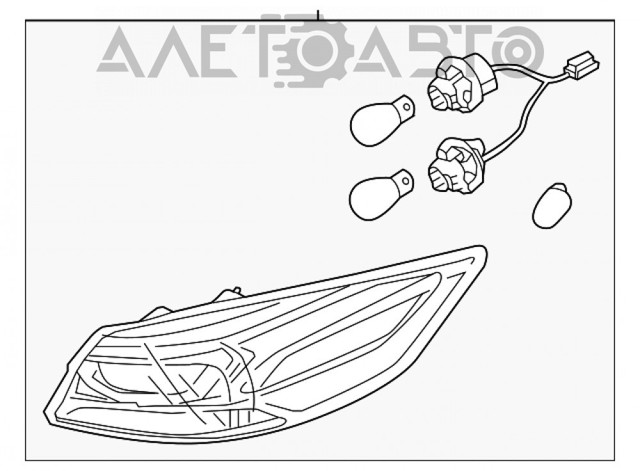 Задняя левая внешняя фара FPS FP3252F1P цена, от 236.80 USD