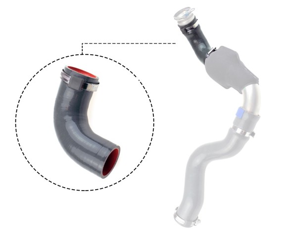 Tubo flexible de aire de sobrealimentación inferior derecho 090536 GATES