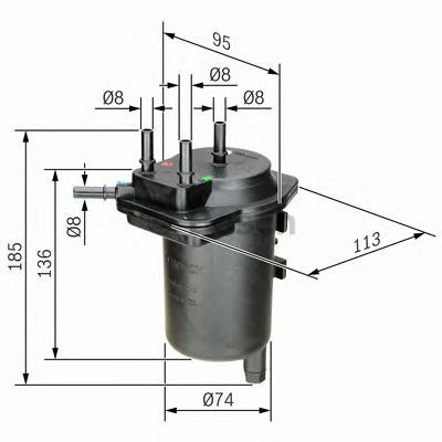 Топливный фильтр 450907013 Bosch