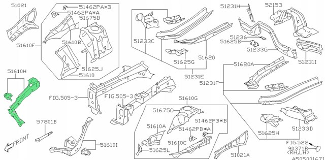  51639XC00A9P Subaru