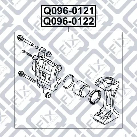 Тормозной суппорт Q-fix Q0960122 цена, от 52.20 USD