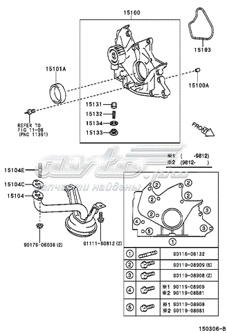 Насос маслозакачуючий 1510064042 TOYOTA