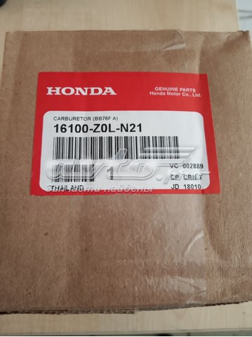  16100Z0LN21 Honda