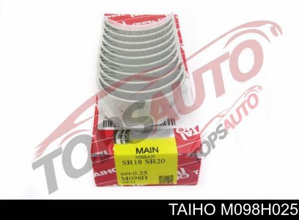 M098H025 Taiho folhas inseridas principais de cambota, kit, 1ª reparação ( + 0,25)