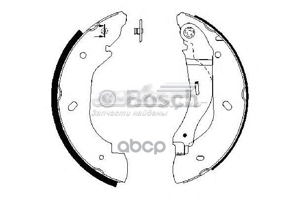 986487660 Bosch Барабанные тормозные колодки