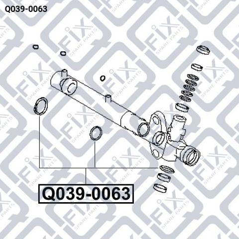 Ремкомплект рулевой рейки Q0390063 Q-fix