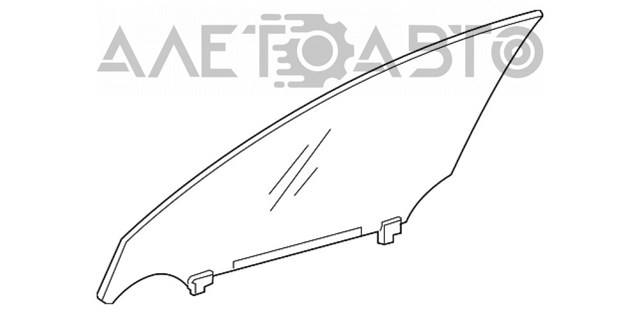 Стекло двери передней правой 6810153070 Toyota