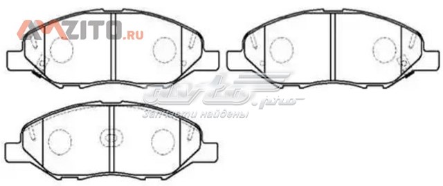 HP5267 HSB Колодки передние