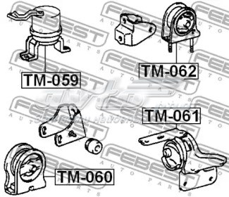 TM-061 Febest coxim (suporte esquerdo dianteiro de motor)