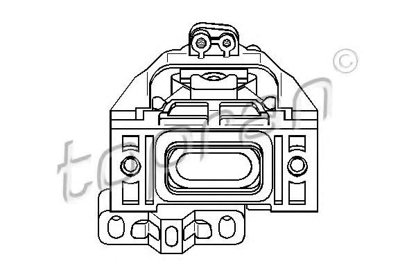 Soporte de motor derecho 107974 HANS PRIES