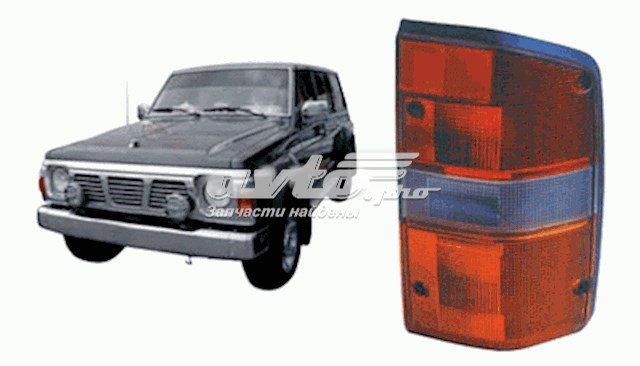 Lanterna traseira direita para Nissan Patrol (Y60)