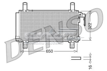 Радіатор системи охолодження кондиціонера DCN44006 DENSO