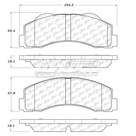  10214140 Centric Parts