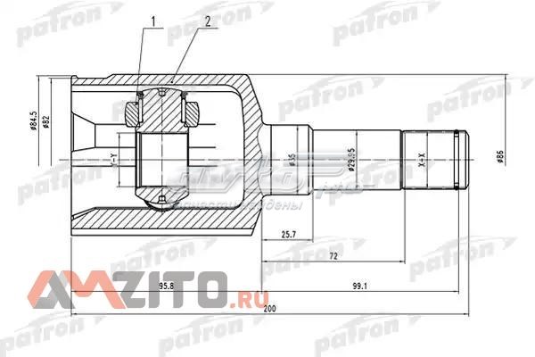 ШРУС внутренний передний левый PCV1500 Patron