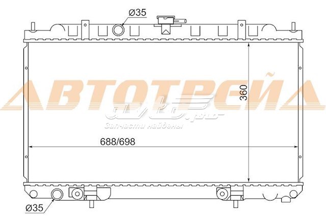 Радиатор NS000212 SAT