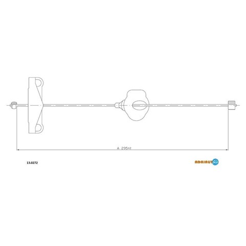 Трос ручного гальма передній 130272 ADRIAUTO