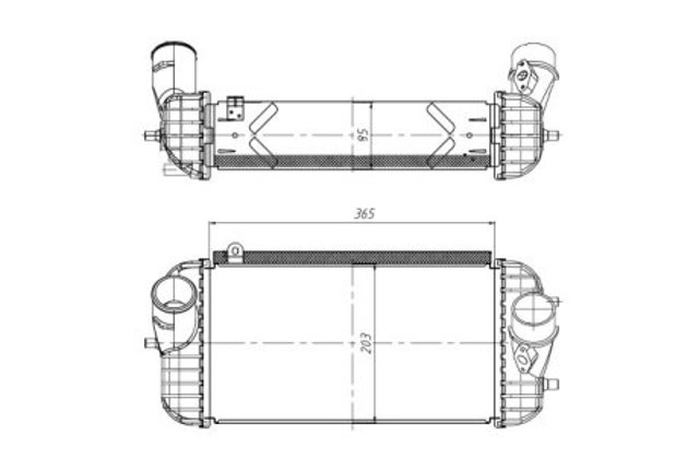 309066 NRF radiador de intercooler