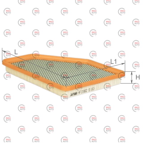 Элемент воздушного фильтра Alpha Filter AF1982S цена, от 5.64 USD