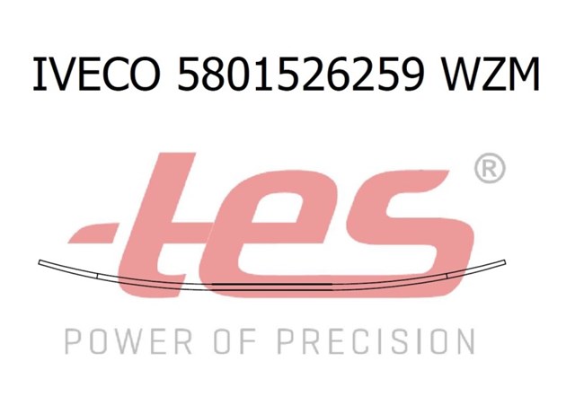 Рессора TES 58015262590019WZM