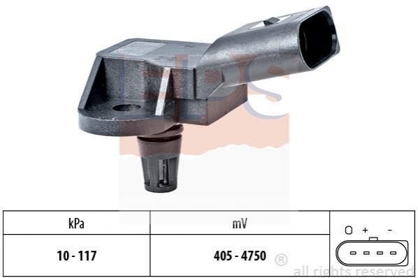 Sensor de presión, frenos de aire 1993157 EPS