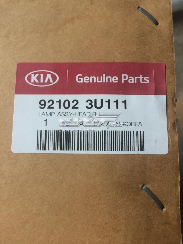 Купить 921023U111 Hyundai/Kia Фара основная правая