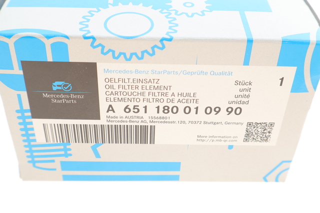 651180010990 Mercedes Filtro de óleo