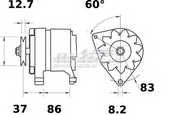 A005T31774 Mitsubishi Генератор автомобильный