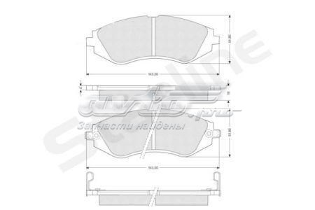 Купить BDS188 Starline Колодки тормозные