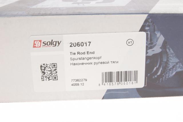 Купить 206017 Solgy Наконечник поперечной рулевой тяги
