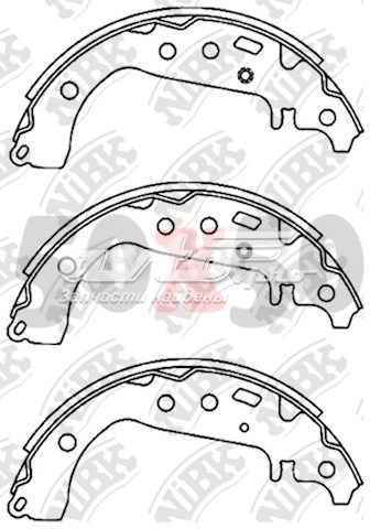 Задние барабанные колодки FN2383 Nibk