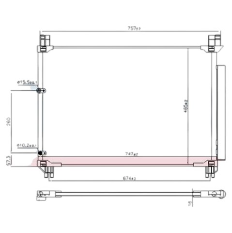 Конденсатор кондиционера TYC 606TY2118 цена, от 89.76 USD