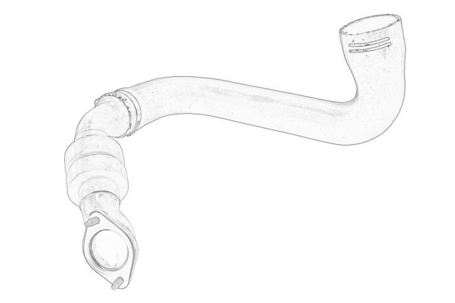 Tubo flexible de aire de sobrealimentación derecho 1370429080 FIAT