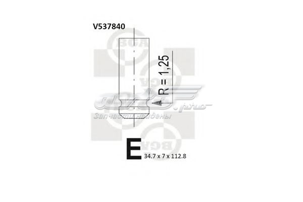 Впускной клапан V537840 BGA