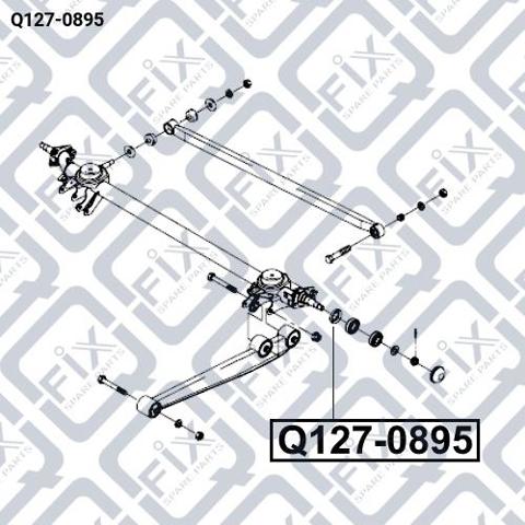 Купить Q1270895 Q-fix Подшипник задней ступицы