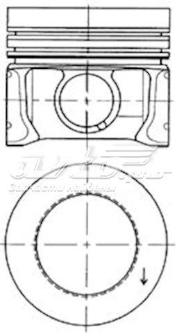 Поршня, 1-й ремонт (+0,25) 41095610 KOLBENSCHMIDT
