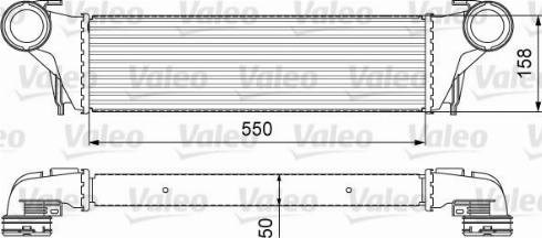 818618 VALEO Охладитель наддувочного воздуха