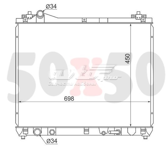 SK0006J20A SAT Радиатор основной