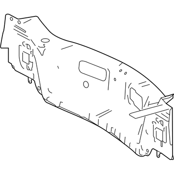 Painel traseiro da seção de bagagem para Toyota RAV4 (A4)