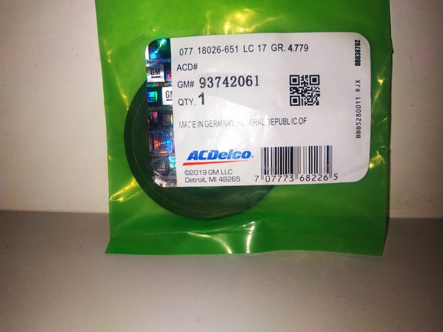 Сальник АКПП/КПП 93742061 AC Delco