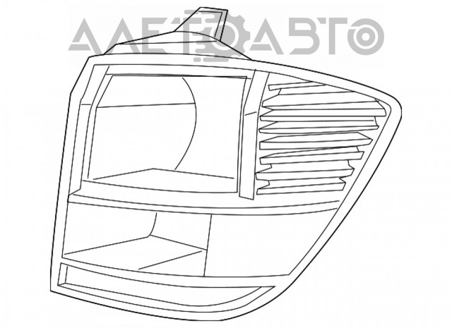 Купить FP2407F8T TYC Фонарь задний правый, внешний