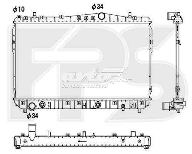 Радіатор основний FP17A782 FPS