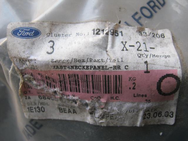 1214192 Ford обшивка (облицовка внутренняя двери задней правой)