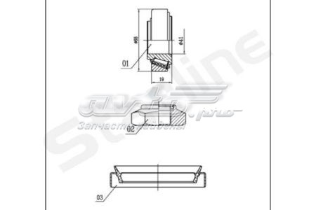 Подшипник задней ступицы LO00919 Starline