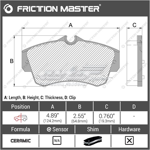 Колодки Friction Master CMX841 цена, от 24.15 USD