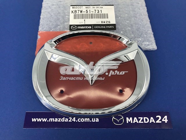 Эмблема на крышку багажника Mazda KB7W51731