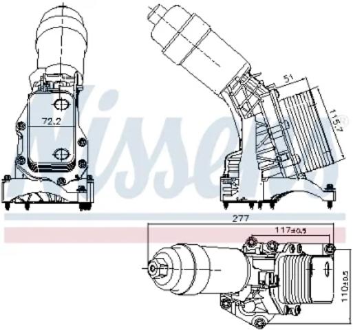 CLC362000S Mahle Original Корпус маслофильтра