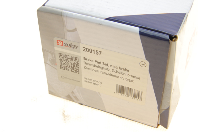 Колодки Solgy 209157 цена, от 18.27 USD