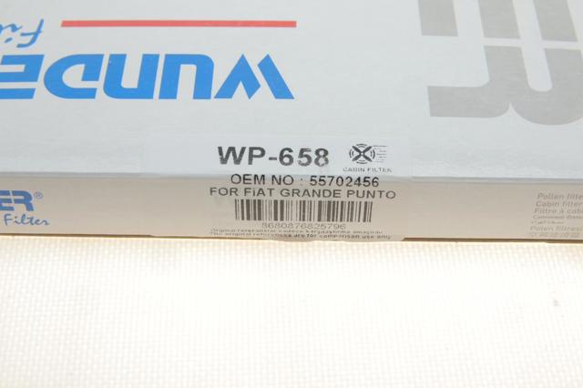 Купить WP658 Wunder Фильтр салона угольный